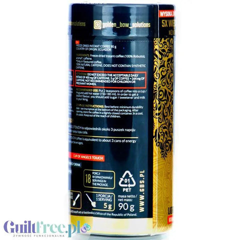 GBS Angel's Touch Solony Karmel 90g - kawa liofilizowana rozpuszczalna o podwyższonej zawartości kofeiny by Golden Bow Solutions (gbs-angel-s-touch-solony-karmel-90g-kawa-liofilizowana-rozpuszczalna-o-podwyzszonej-zawartosci-kofeiny)