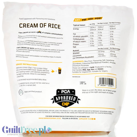 CNP Cream of Rice, Cherry Bakewell 2kg - kleik ryżowy bez cukru, regeneracyjny posiłek treningowy by CNP Professional (cnp-cream-of-rice-cherry-bakewell-2kg-kleik-ryzowy-bez-cukru-regeneracyjny-posilek-treningowy)