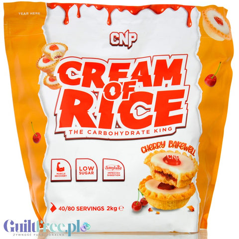 CNP Cream of Rice, Cherry Bakewell 2kg - kleik ryżowy bez cukru, regeneracyjny posiłek treningowy by CNP Professional (cnp-cream-of-rice-cherry-bakewell-2kg-kleik-ryzowy-bez-cukru-regeneracyjny-posilek-treningowy)