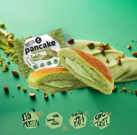 Go Fitness Protein Pancake Pistachio - naleśnik białkowy z kremem pistacjowym 181kcal by Go Fitness (go-fitness-protein-pancake-pistachio-nalesnik-bialkowy-z-kremem-pistacjowym-181kcal)