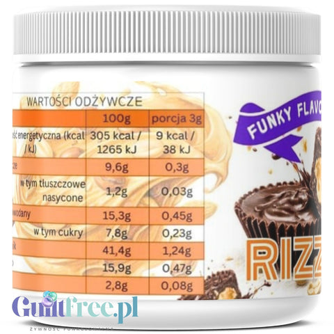 Funky Flavors Splash Rizzup 200g - aromat słodzący w proszku bez cukru, smak Czekolady z Masłem Orzechowym by Funky Flavors (funky-flavors-splash-rizzup-200g-aromat-slodzacy-w-proszku-bez-cukru-smak-czekolady-z-maslem-orzechowym)