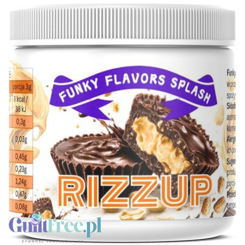 Funky Flavors Splash Rizzup 200g - aromat słodzący w proszku bez cukru, smak Czekolady z Masłem Orzechowym by Funky Flavors (funky-flavors-splash-rizzup-200g-aromat-slodzacy-w-proszku-bez-cukru-smak-czekolady-z-maslem-orzechowym)
