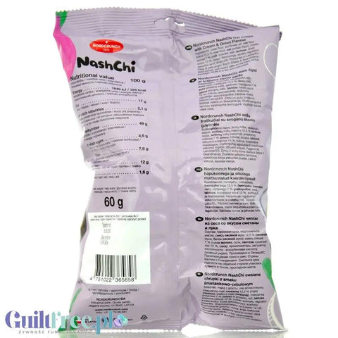 Nordcrunch NashChi Cream & Onion - owsiano-grochowe chrupki o smaku śmietankowo-cebulowym by Milzu (nordcrunch-nashchi-cream-onion-owsiano-grochowe-chrupki-o-smaku-smietankowo-cebulowym)
