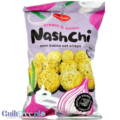 Nordcrunch NashChi Cream & Onion - owsiano-grochowe chrupki o smaku śmietankowo-cebulowym by Milzu (nordcrunch-nashchi-cream-onion-owsiano-grochowe-chrupki-o-smaku-smietankowo-cebulowym)