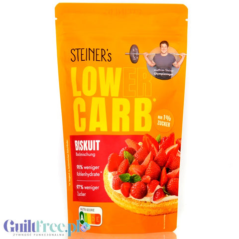 Steiner's Low(er) Carb Biskuit - mix do wypieku biszkopta bez cukru, glutenu i laktozy by Steiner's Low Carb (steiner-s-lower-carb-biskuit-mix-do-wypieku-biszkopta-bez-cukru-glutenu-i-laktozy)