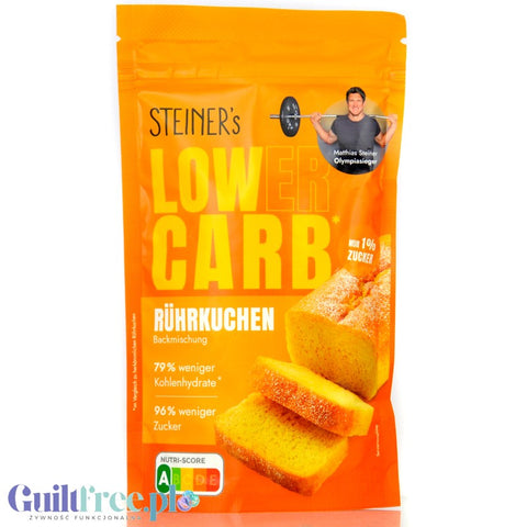 Steiner's Low(er) Carb Rührkuchen - mix do wypieku ciasta ucieranego bez cukru, glutenu i laktozy by Steiner's Low Carb (steiner-s-lower-carb-ruehrkuchen-mix-do-wypieku-ciasta-ucieranego-bez-cukru-glutenu-i-laktozy)