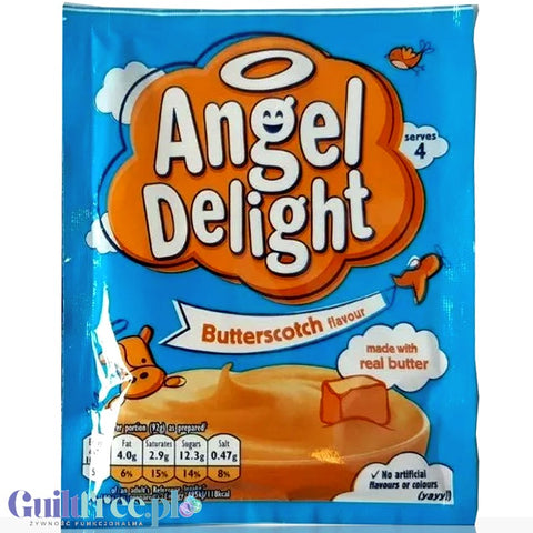 Angel Delight Butterscotch - puszysty mus maślano-ciasteczkowy instant, 98 kcal by Angel Delight (angel-delight-butterscotch-puszysty-mus-maslano-ciasteczkowy-instant-98-kcal)