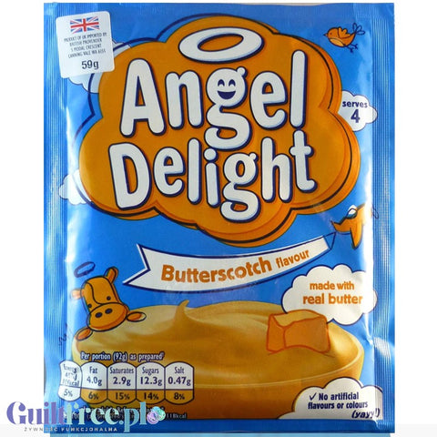 Angel Delight Butterscotch - puszysty mus maślano-ciasteczkowy instant, 98 kcal by Angel Delight (angel-delight-butterscotch-puszysty-mus-maslano-ciasteczkowy-instant-98-kcal)
