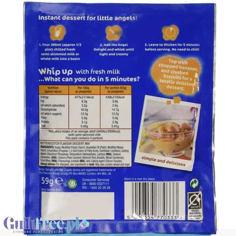 Angel Delight Butterscotch - puszysty mus maślano-ciasteczkowy instant, 98 kcal by Angel Delight (angel-delight-butterscotch-puszysty-mus-maslano-ciasteczkowy-instant-98-kcal)