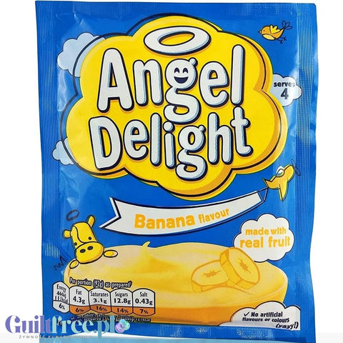 Angel Delight Banana - puszysty mus bananowy instant, 98 kcal by Angel Delight (angel-delight-banana-puszysty-mus-bananowy-instant-98-kcal)