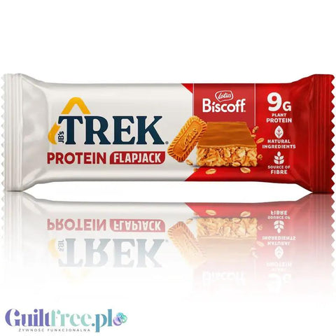Trek Protein Flapjack Biscoff - wegański baton białkowy z ciasteczkami Lotus by Trek (trek-protein-flapjack-biscoff-weganski-baton-bialkowy-z-ciasteczkami-lotus)