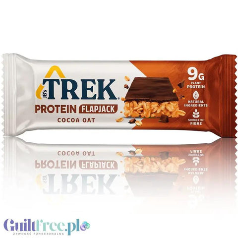 Trek Protein Flapjack Cocoa Oat - bezglutenowy wegański baton z ciemną czekoladą 9g białka by Trek (trek-protein-flapjack-cocoa-oat)