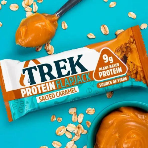 Trek Protein Flapjack Salted Caramel - wegański bezglutenowy baton białkowy 9g białka by Trek (trek-protein-flapjack-salted-caramel)