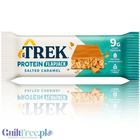 Trek Protein Flapjack Salted Caramel - wegański bezglutenowy baton białkowy 9g białka by Trek (trek-protein-flapjack-salted-caramel)