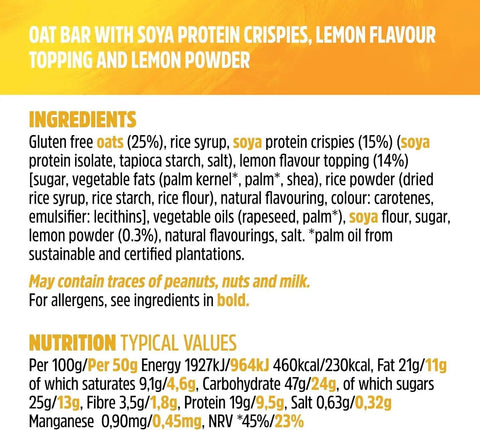 Trek Protein Flapjack Smooth Lemon - wegański bezglutenowy baton białkowy z polewą cytrynową by Trek (trek-protein-flapjack-smooth-lemon-weganski-bezglutenowy-baton-bialkowy-z-polewa-cytrynowa)
