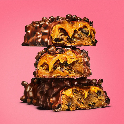 Misfits Protein Bar Caramel Popcorn - wegański baton białkowy, smak popcornu w solonym karmelu by Misfits (misfits-protein-bar-caramel-popcorn)