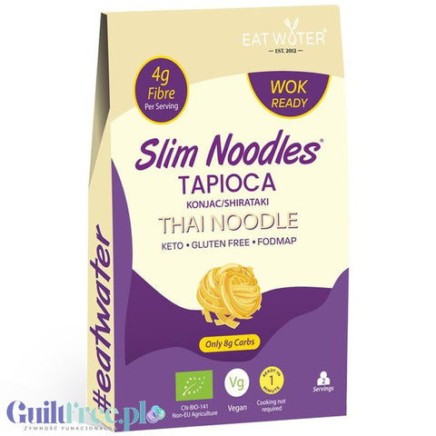 Slim Pasta Eat Water Tapiocca Konjac, Thai Noodles - bio makaron shirataki z tapioką by Slim Noodles Eat Water (slim-pasta-eat-water-tapiocca-konjac-thai-noodles-bio-makaron-shirataki-z-tapioka)
