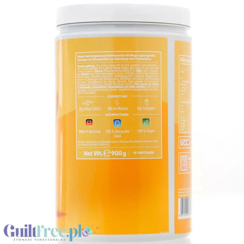 Rocka Nutrition Protein Shake Mango Lassi 0,9kg - wegańska odżywka białkowa 4 źródła białka by Rocka Nutrition (rocka-nutrition-protein-shake-mango-lassi-09kg-weganska-odzywka-bialkowa-4-zrodla-bialka)