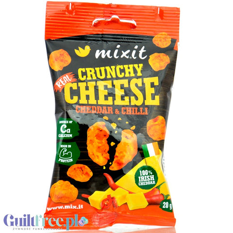 MixIt Crunchy Cheese Cheddar & Chilli 20g - mieszanka chrupiących serów bez węglowodanów by Mix.It (mixit-crunchy-cheese-cheddar-chilli-20g-mieszanka-chrupiacych-serow-bez-weglowodanow)