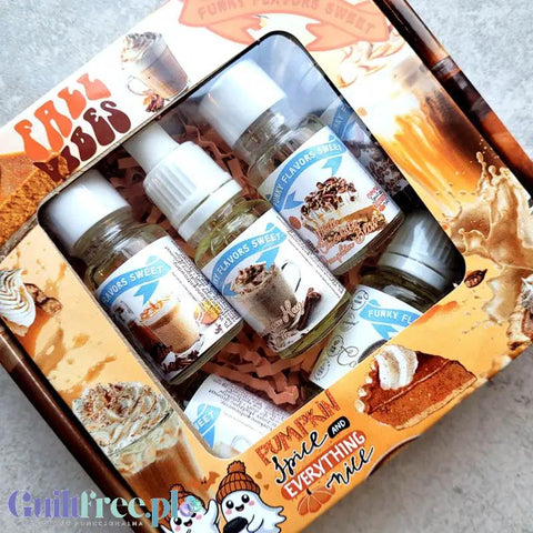 Funky Flavors Sweet 6 x 10ml, Set Testerski Pumpkin Spice & Everything Nice