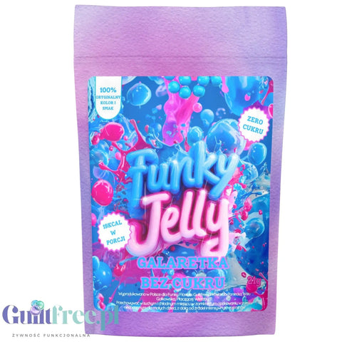 Funky Jelly Bubble Gum x 3 porcje - błękitna galaretka bez cukru, smak Guma Balonowa by Funky Flavors (funky-jelly-bubble-gum-x-3-porcje-blekitna-galaretka-bez-cukru-smak-guma-balonowa)