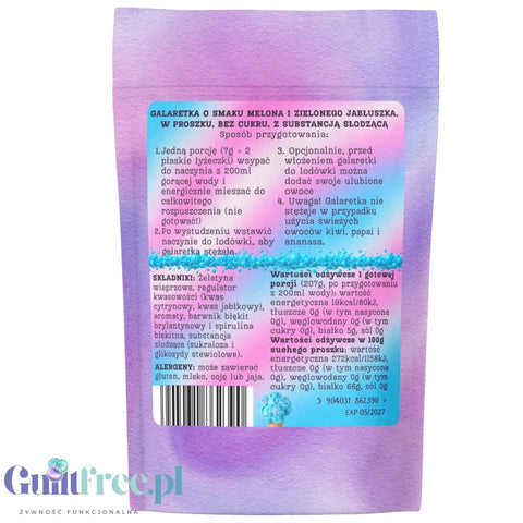 Funky Jelly Bubble Gum x 3 porcje - błękitna galaretka bez cukru, smak Guma Balonowa by Funky Flavors (funky-jelly-bubble-gum-x-3-porcje-blekitna-galaretka-bez-cukru-smak-guma-balonowa)
