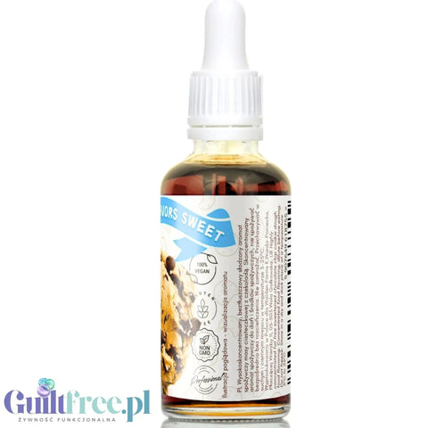 Funky Flavors Sweet Chocolate Chip Cookie Dough - słodzony aromat bez kcal, Masa Ciasteczkowa & Czekolada by Funky Flavors (funky-flavors-sweet-chocolate-chip-cookie-dough-50ml-slodzony-aromat-bez-cukru-bez-tluszczu-herbatniki-czekolada)