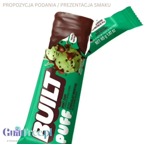 Built Bar Protein Puffs Mint Chip - proteinowy baton marshmallow w czekoladzie 17g białka & 140kcal by Built (built-bar-protein-puffs-mint-chip-proteinowy-baton-marshmallow-w-czekoladzie-17g-bialka-140kcal)