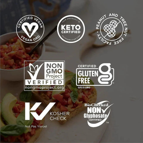 Carbonaut Low Carb Gluten Free Bread Seeded - bezglutenowy KETO biały chleb 1g węglowodanów w kromce by Carbonaut (carbonaut-low-carb-gluten-free-bread-seeded-bezglutenowy-keto-bialy-chleb-1g-weglowodanow-w-kromce)