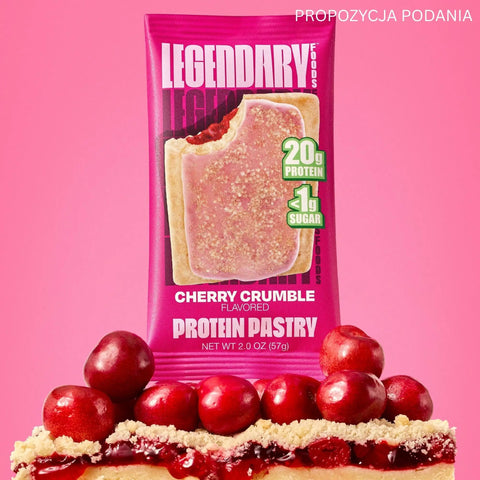 Legendary Foods Tasty Pastry Cherry Crumble - nadziewane ciacho na ciepło bez cukru, jak Pop Tarts by Legendary Foods (legendary-foods-tasty-pastry-cherry-crumble-nadziewane-ciacho-na-cieplo-bez-cukru-jak-pop-tarts)