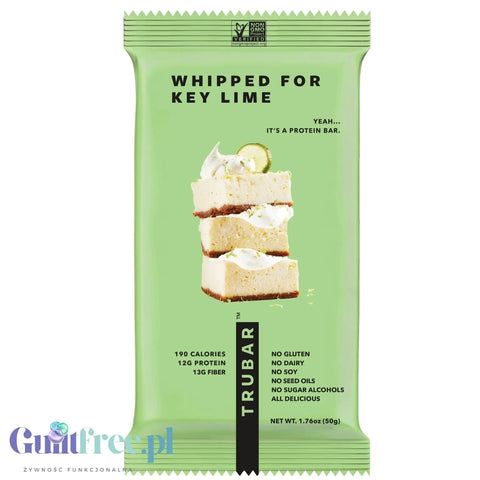 TRUBAR Whipped for Key Lime - wegański baton proteinowy bez soi, glutenu i słodzików by TRUWOMEN (trubar-whipped-for-key-lime-weganski-baton-proteinowy-bez-soi-glutenu-i-slodzikow)