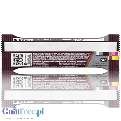 ONE Bar Hershey's Double Chocolate - baton proteinowy 18g białka z czekoladą Hersheys by ONE Bar (aka OhYeah! ISS Research)) (one-bar-hershey-s-double-chocolate-baton-proteinowy-18g-bialka-z-czekolada-hersheys)