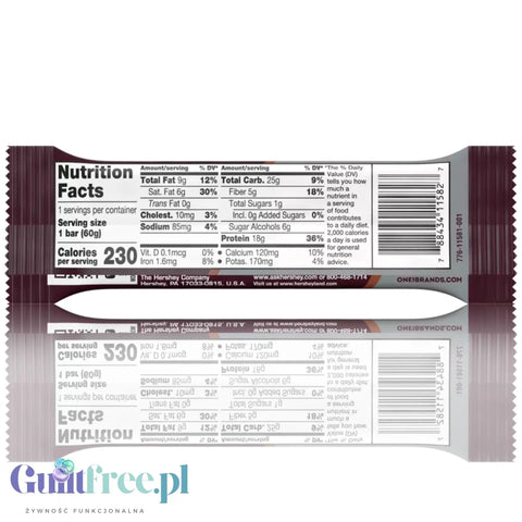 ONE Bar Hershey's Double Chocolate - baton proteinowy 18g białka z czekoladą Hersheys by ONE Bar (aka OhYeah! ISS Research)) (one-bar-hershey-s-double-chocolate-baton-proteinowy-18g-bialka-z-czekolada-hersheys)