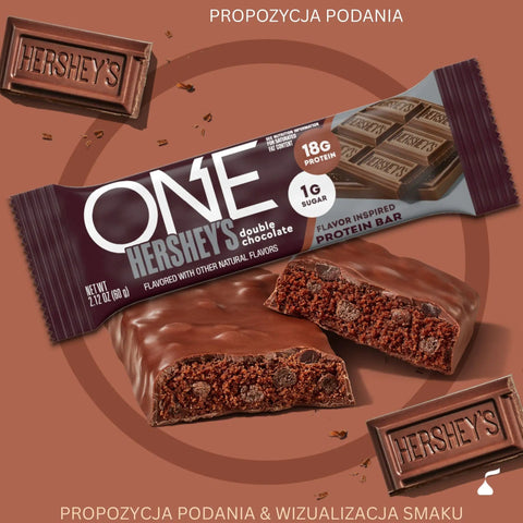 ONE Bar Hershey's Double Chocolate - baton proteinowy 18g białka z czekoladą Hersheys by ONE Bar (aka OhYeah! ISS Research)) (one-bar-hershey-s-double-chocolate-baton-proteinowy-18g-bialka-z-czekolada-hersheys)
