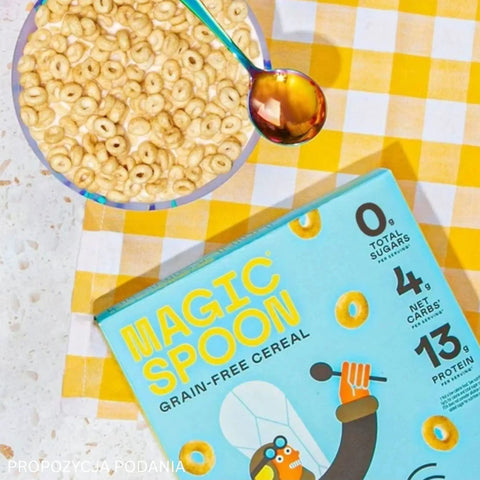 Magic Spoon Honey Nut - proteinowe keto płatki śniadaniowe bez glutenu, soi i cukru, smak Miód & Orzeszki by Magic Spoon (magic-spoon-honey-nut-proteinowe-keto-platki-sniadaniowe-bez-glutenu-soi-i-cukru-smak-gofry-klonowe)