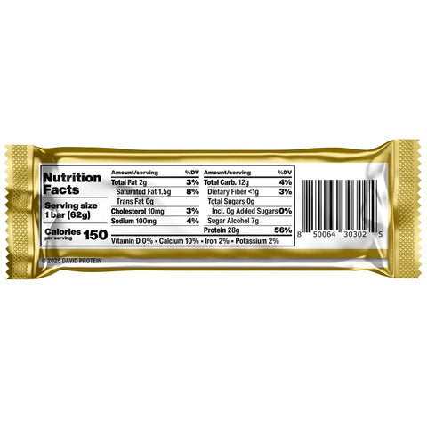 David Protein Bar Blueberry Pie 62g by David Bar (david-protein-bar-blueberry-pie-62g)