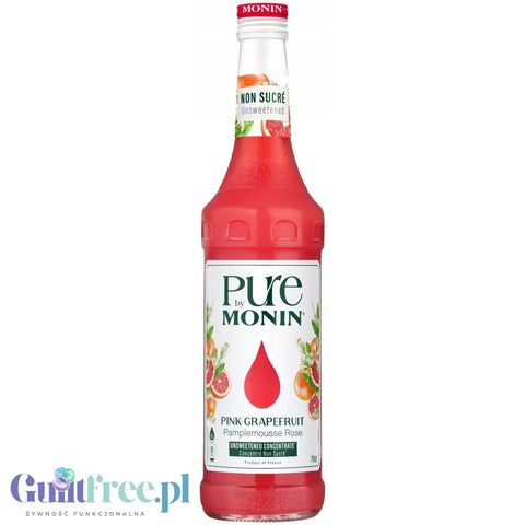 Monin Pure Non Sucré Pink Grapefruit - niesłodzony syrop koncentrat bez cukru i słodzików z naturalnymi aromatami by Monin (monin-pure-non-sucre-pink-grapefruit-nieslodzony-syrop-koncentrat-bez-cukru-i-slodzikow-z-naturalnymi-aromatami)