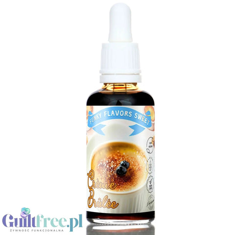 Funky Flavors Sweet Crème Brûlée - słodzące kropelki smakowe bez kcal, cukru i tłuszczu by Funky Flavors (funky-flavors-sweet-creme-brulee-slodzony-aromat-bez-kcal)