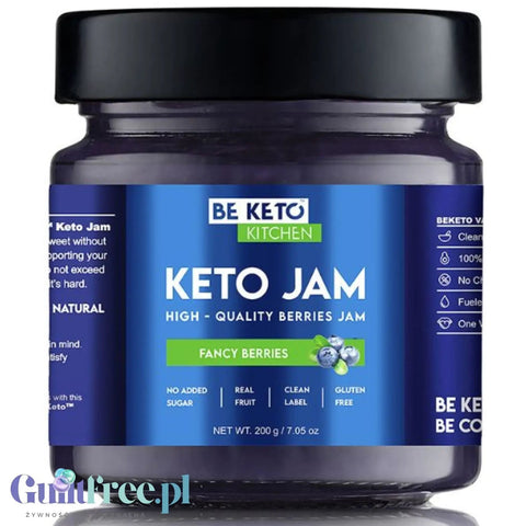 BeKeto Jam Fancy Berries - Keto Dżem™ Fajna Jagoda 108 kcal z erytrolem i ksylitolem by BeKETO (be-keto-jam-fancy-berries-keto-dzem-fajna-jagoda-108-kcal-z-erytrolem-i-ksylitolem)
