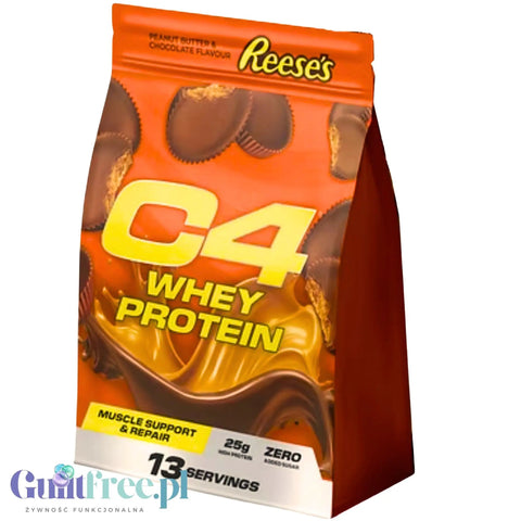 C4 Whey Protein Reese’s® Peanut Butter & Chocolate 481g - jedyna oryginalna odżywka białkowa Reese's by Cellucor (C4) (c4-whey-protein-reeses-peanut-butter-chocolate-481g-jedyna-oryginalna-odzywka-bialkowa-eese-s)