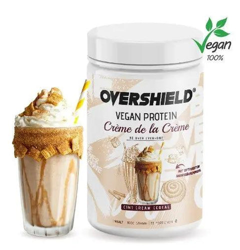 Overshield Vegan Crème de la Crème, Cini Cream Cereal - wegańska odżywka białkowa bez soi i glutenu, smak Płatki Cynamonowe by Overshield (overshield-vegan-creme-de-la-creme-cini-cream-cereal)