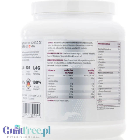 Overshield Whey Protein L’Over Protéiné Vanilla Butterkeks - kremowe deserowe białko, odżywka WPC & WPI smak Ciasteczko Maślane by Overshield (overshield-whey-protein-lover-proteine-vanilla-butterkeks-kremowe-deserowe-bialko-odzywka-wpc-wpi-smak-ciasteczko-maslane)