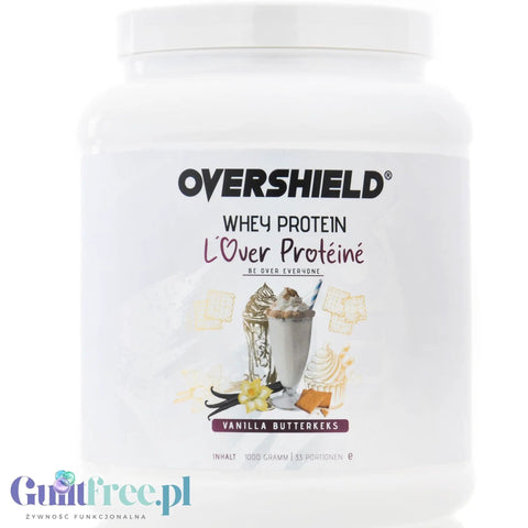 Overshield Whey Protein L’Over Protéiné Vanilla Butterkeks - kremowe deserowe białko, odżywka WPC & WPI smak Ciasteczko Maślane by Overshield (overshield-whey-protein-lover-proteine-vanilla-butterkeks-kremowe-deserowe-bialko-odzywka-wpc-wpi-smak-ciasteczko-maslane)