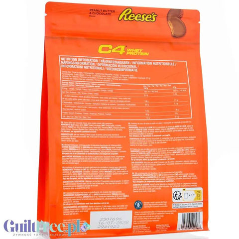 C4 Whey Protein Reese’s® Peanut Butter & Chocolate 481g - jedyna oryginalna odżywka białkowa Reese's by Cellucor (C4) (c4-whey-protein-reeses-peanut-butter-chocolate-481g-jedyna-oryginalna-odzywka-bialkowa-eese-s)