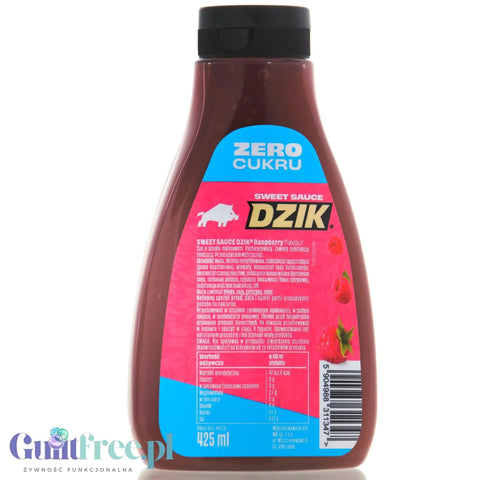 WK Nutrition Dzik Sweet Sauce Raspberry Zero Cukru - malinowy sos bez cukru 11kcal -