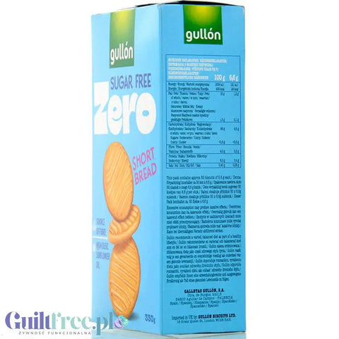 Gullón ZERO Shortbread - herbatniki maślane bez cukru by Gullón (gullon-ciastka-maslane-bez-cukru-330g)