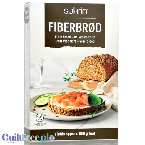 Sukrin Fiberbrod - bezglutenowy chleb niskowęglowodanowy mieszanka bez zagniatania by Sukrin (sukrin-fiberbrod-bezglutenowy-chleb-niskoweglowodanowy-mieszanka-bez-zagniatania)