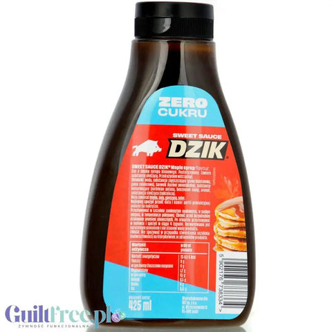 WK Nutrition Dzik Sweet Sauce Klonowy, naleśnikowy syrop zero cukru o smaku syropu klonowego 6kcal -