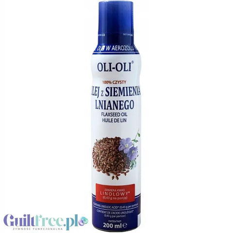 OLI-OLI, 100% Czysty Olej z Siemienia Lnianego w sprayu 200ml by Oli-Oli (oli-oli-100-czysty-olej-z-siemienia-lnianego-w-sprayu-200ml)