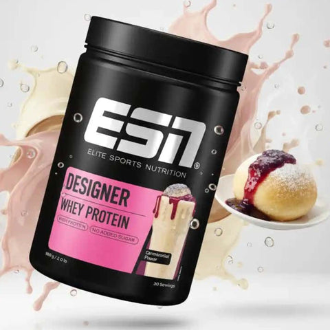 ESN Designer Whey Germknodel - WPI, WPH i WPC, odżywka białkowa, smak buły z makiem i śliwkami by ESN (esn-designer-whey-germknodel-wpi-wph-i-wpc-odzywka-bialkowa-smak-buly-z-makiem-i-sliwkami)